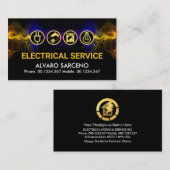 Atemberaubender elektrischer Blitzer Visitenkarte (Vorne/Hinten)