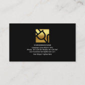 Atemberaubender elektrischer Blitzer Visitenkarte (Rückseite)