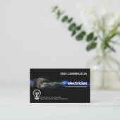 Atemberaubender elektrischer Blitzschlag Elektrisc Visitenkarte (Stehend Vorderseite)