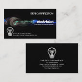 Atemberaubender elektrischer Blitzschlag Elektrisc Visitenkarte (Vorne/Hinten)