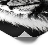 Atemberaubender, exotischer Löwendigitaldruck Poster (Ecke)