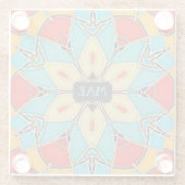 Atemberaubender, farbiger Glass-Look - Ihre Initia Glasuntersetzer (Rückseite)