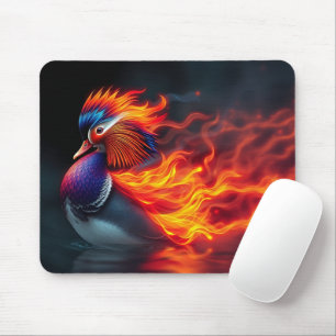 Atemberaubender Flammenboyant-Feuervogel Hot Manda Mousepad