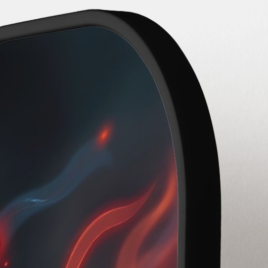 Atemberaubender Flammenboyant-Feuervogel Hot Manda Pickleball Schläger (Linke Seite)