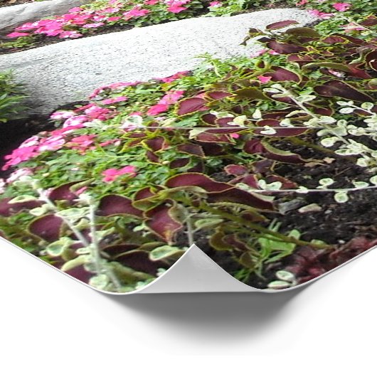 Atemberaubender Garten Poster (Ecke)