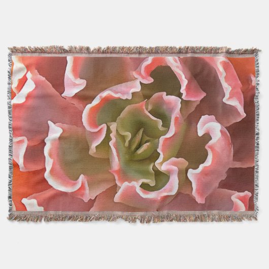 Atemberaubender Garten Sukkuline Rosa Töne Kunst, Decke (Vorderseite)