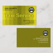 Atemberaubender Gelbbogen-Glaseffekt Taxi-Service Visitenkarte (Vorne/Hinten)