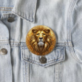 Atemberaubender Gold Lion Head Button (Beispiel)
