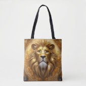 Atemberaubender Gold Lion Head Tasche (Vorderseite)