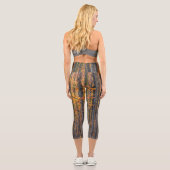 Atemberaubender Goldwald Capri Leggings (Rückseite)