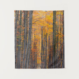 Atemberaubender Goldwald Wandteppich