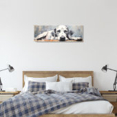 Atemberaubender Großer Dane Hund Leinwanddruck (Insitu (Schlafzimmer))