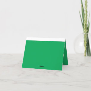 Atemberaubender grüner Hintergrund mit weißem Gren Dankeskarte