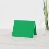 Atemberaubender grüner Hintergrund mit weißem Gren Dankeskarte (Vorderseite)