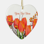 Atemberaubender hellorangeer keramikornament (Rechts)