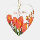 Atemberaubender hellorangeer keramikornament (Links)