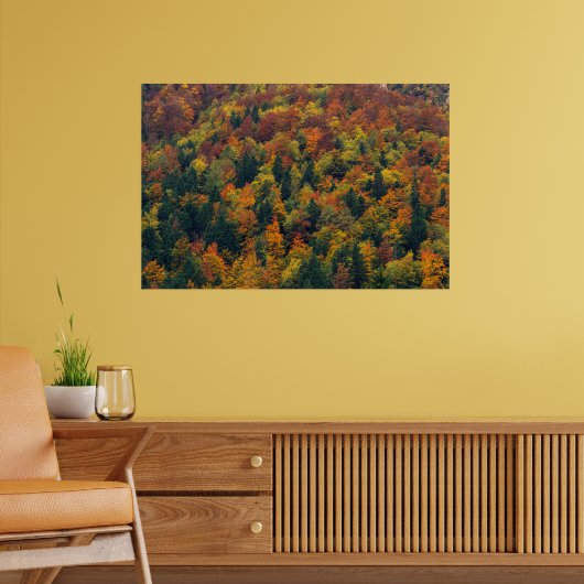 Atemberaubender Herbstwald Poster (Wohnzimmer 2)