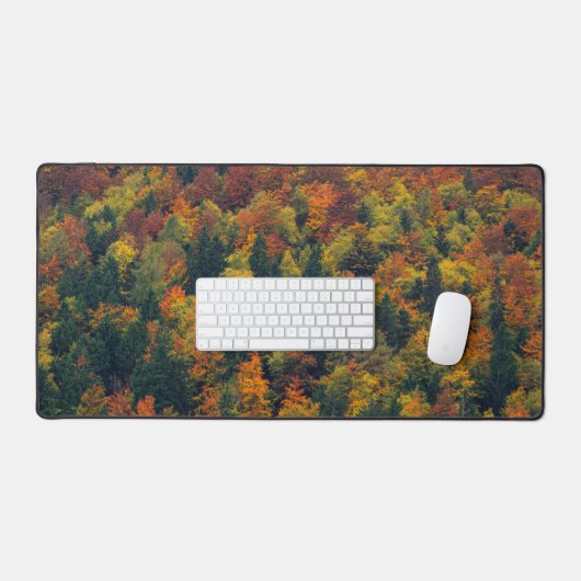 Atemberaubender Herbstwald Schreibtischunterlage (Tastatur & Maus)