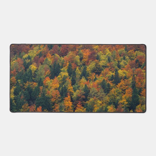Atemberaubender Herbstwald Schreibtischunterlage (Vorderseite)
