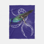 Atemberaubender Hummingbird - personalisieren durc Fleecedecke (Vorderseite)