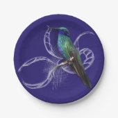 Atemberaubender Hummingbird - personalisieren durc Pappteller (Vorderseite)