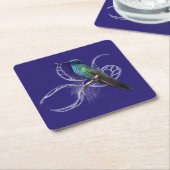 Atemberaubender Hummingbird - personalisieren durc Rechteckiger Pappuntersetzer (angewinkelt)