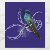 Atemberaubender Hummingbird - personalisieren durc Weinetikett (Einzelnes Label)