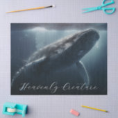 Atemberaubender Humpbackwal Seidenpapier (Basteln)