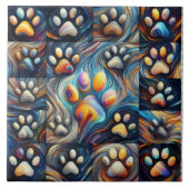 Atemberaubender Hundekuppeldruck Fliese (Vorderseite)