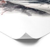 Atemberaubender japanischer Kunstdrucker Poster (Ecke)