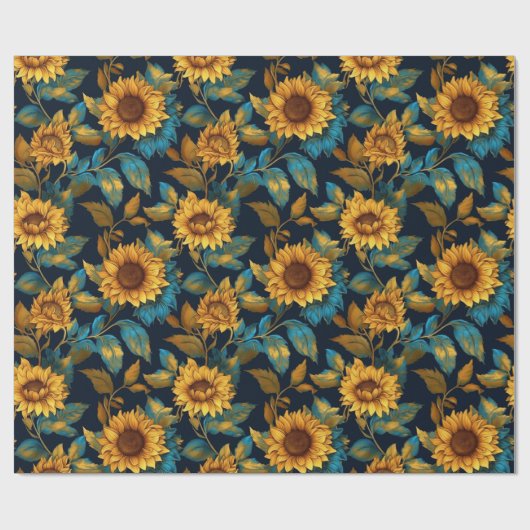 Atemberaubender Jeden Anlaß Sunflores Geschenkpapier (Flach)