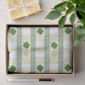 Atemberaubender Karierter St. Patrick's Day Seidenpapier (Geschenk)