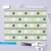 Atemberaubender Karierter St. Patrick's Day Seidenpapier (Handwerk)