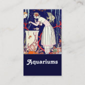 ATEMBERAUBENDER KLEINER FISCH, AQUARIEN, DEKO SCHÖ VISITENKARTE (Rückseite)