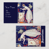 ATEMBERAUBENDER KLEINER FISCH, AQUARIEN, DEKO SCHÖ VISITENKARTE (Vorne/Hinten)