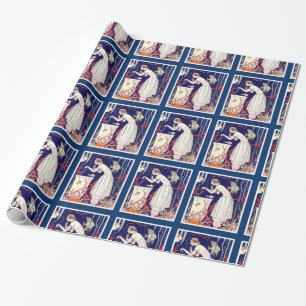 ATEMBERAUBENDER KLEINER FISCH, ART DÉCO SCHÖNHEIT GESCHENKPAPIER