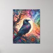 Atemberaubender Knochenbaum Mandala Pagan Gothic Leinwanddruck (Vorderseite)