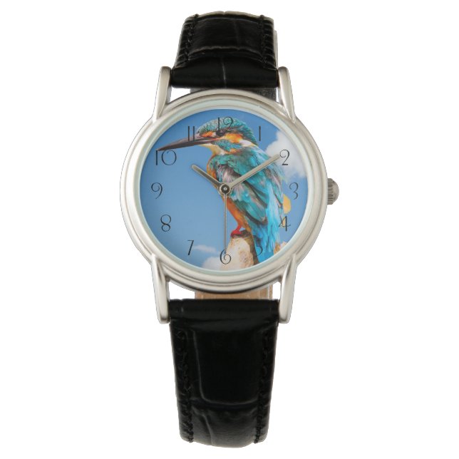 Atemberaubender Königsfischer Armbanduhr (Vorderseite)