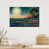 ATEMBERAUBENDER KUNSTDRUCK AUF TEXTURIERTER LEINWA POSTER (Küche)