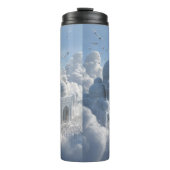 Atemberaubender Landschaftsdruck Wasserflasche Thermosbecher (Vorderseite)