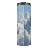 Atemberaubender Landschaftsdruck Wasserflasche Thermosbecher (Rückseite)