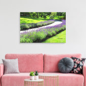 Atemberaubender Lavendelgarten Leinwanddruck (Insitu (Wohnzimmer))