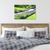 Atemberaubender Lavendelgarten Leinwanddruck (Insitu (Schlafzimmer))