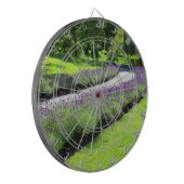 Atemberaubender Lavendelgarten Wandern Landschaft Dartscheibe (Vorderseite Links)