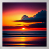 Atemberaubender, lebendiger Farbunterdrückungsdruc Poster (Vorne)