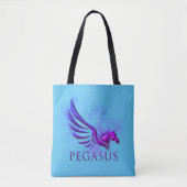 Atemberaubender Lila Pegasus kosmischer Hintergrun Tasche (Vorderseite)