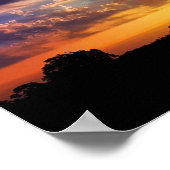 Atemberaubender malerischer Sonnenaufgang Poster (Ecke)