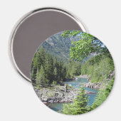 Atemberaubender Nationalwald Magnet (Vorderseite/Rückseite)