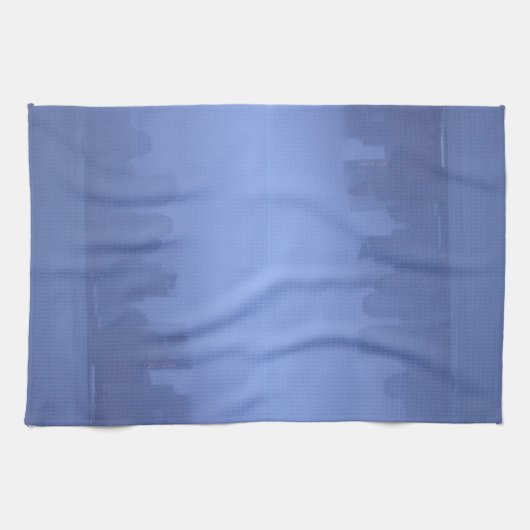 Atemberaubender NYC blauer nebeliger Skyline Handtuch (Horizontal)