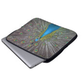 Atemberaubender Pfau Laptopschutzhülle (Vorne Knopf)